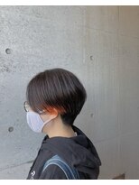 オーク たまプラーザ(OAK) ハンサムショート×インナーオレンジ【たまプラーザ/髪質改善】