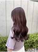 ＊ブリーチなしピンクベージュカラー！暖色系ローズピンクカラー