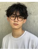 セミウェットシースルーツーブロックマッシュ