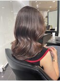ココアベージュ大人かわいい美髪髪質改善☆韓国風くびれヘア