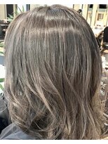 ビアンコ カーロ 二子新地店(Bianco caro)&nbsp;グレージュアッシュ/グレーベージュ/ハイライト◎30代40代50代