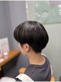 つややかハイライト　グレージュヘアカラー