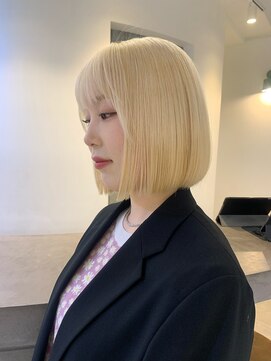 フィルムス 柏(FILMS) 暗めカラー/ショートボブ/マロンベージュ/くすみベージュ/柏