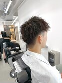 ツイストパーマアップバング　名古屋　名駅