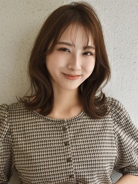 ブゾン(buZon) 【buZon ブゾン】外ハネくびれミディ☆シースルーバンク