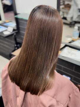 デューヘアー(due hair) 髪質改善×ツヤ髪スタイル×縮毛矯正×ニュアンスカラー