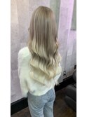 ホワイトベージュ×シールエクステ