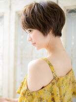 モッズ ヘア 福岡姪浜店(mod's hair) mod's姪浜/カーキベージュ小顔矯正立体カットマッシュショートh