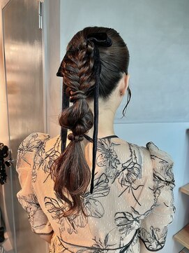 シャルムバイケンジ(Charm.by KENJE) 【ポニーテール】/結婚式/二次会/同窓会/銀座/ヘアセット