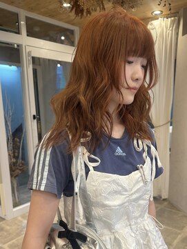 ミーナ バイ アーバン(Meena by urban.) オレンジカラー × ブリーチカラー