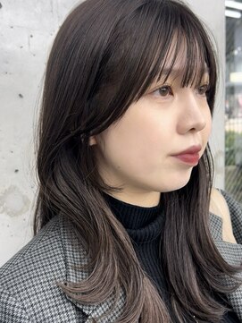 ビューブルー 亀戸錦糸町(VIEW BLUE) 美髪カールシアーカラーピンクブラウンエアリーロングセミディ