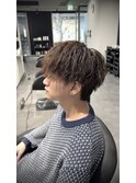 マッシュ×ツイストスパイラルパーマ