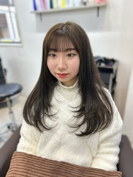 アイズ 横浜(IS) 【JUNKI指名】レイヤーカット/オリーブカラー/横浜