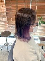 ヘアメイク リヴ(Hair Make Liv) ワインレッドインナーカラー