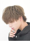 ダブルカラースパイラルパーマツイストパーマフェード短髪