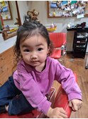 入園式パーマスタイル