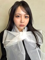 スリーバイベルベット(THREE...by velvet)&nbsp;ダークブラックカラー/ダブルカラー/髪質改善/オージュア