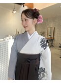 袴着付け、ヘアセット