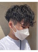縦落ちツイスパ/スペインカール/刈り上げショート