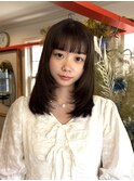 ブリーチなしカラー/透明感カラー/ベージュカラー/20代/30代