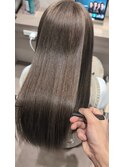 ココアベージュ髪質改善ストレート
