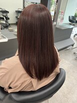 ガルボヘアー 桟橋店(garbo hair)&nbsp;オイルストレート　艶カラー　トリートメント