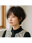 柔らかマッシュショート　エアリーパーマ　20代 30代 40代 50代 