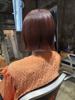 ライズ(rise)&nbsp;切りっぱなしボブ×オレンジカラー