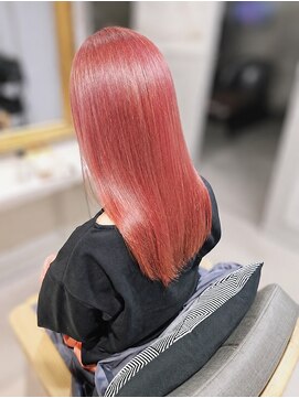 アンドットエス 銀座(and.S) 【ブリーチ×縮毛矯正】ハイトーンでもなれるモテ髪ストレート