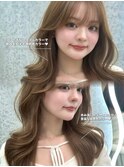 グレーブラウン似合わせカット/バタフライカット/ダークアッシュ