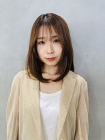 アングゥギャラリー(ungu GALLERY)&nbsp;顔周りレイヤー/ベージュカラー/髪質改善ストレート