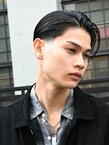 フィフス 渋谷(fifth)&nbsp;無骨オールバック×テーパーフェードで海外ビジネスマンヘア