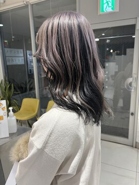 ステラ ヘア デザイン サロン(STELLA hair design salon) ポイントカラー×ロング【浅野】