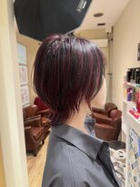 エスアンドエスさかもと イオン高松東店(S&S)&nbsp;ショートウルフ　ハイライトカラー