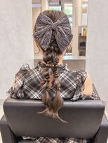 ジゼル ビエラ博多テラス店(GiseL)&nbsp;ツイン編みおろし【RISA ヘアアレンジ　博多】