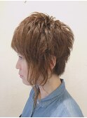 アシンメトリーショートボブ