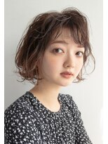 アンティ(ANTI)&nbsp;グラボブパーマ+アクセントカラー★