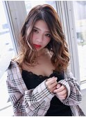 抜け感×バレイヤージュ【LUXBE 大阪梅田茶屋町店】