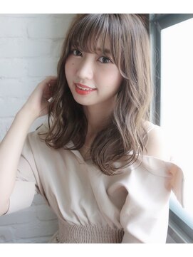 チョビー 銀座(chobii) 道村/デジパ/水パーマ/イルミナ/前髪パーマ/グレージュ/ルーズ