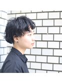 ショートマッシュ×パーマ