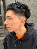 コンマヘアかき上げヘアショートレイヤー七三オールバックr