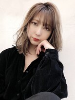 アイティー バイ アルバム 浦和店(IT by ALBUM) カジュアルウェーブ_ココアブラウンフリンジウェーブ_27271