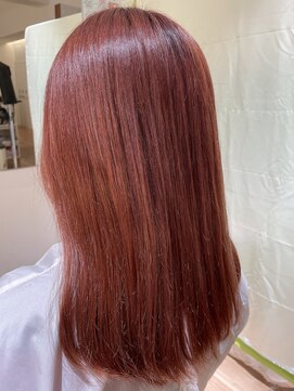 アルテリア(ARTERIA) ブリーチしてサーモンピンクに☆