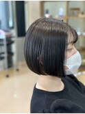 ミニボブ前髪カット顔まわりカット