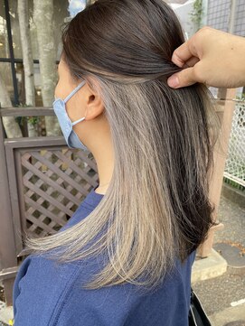 アヴァンス 北花田店(AVANCE) 【#ホワイトグレージュ】×インナーカラー×ケアブリーチ