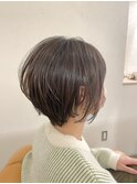 tuuli☆30代40代ペールベージュ切りっぱなしショート　196