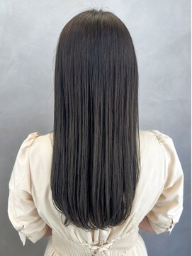 アイティーバイアルバム 松戸店(IT by ALBUM) ブリーチ無し透明感カラー_グレージュカラーボブウルフ_ba419011