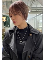 ヘン(hen)&nbsp;【心斎橋 hen】ハイトーングレージュ　ショートカット