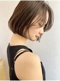 20/30代ワンカールボブパーマミニボブヘアまとまるボブレイヤー