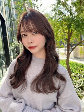 ロンド アンブル 四条烏丸(Lond ambre) 【Lond ambre】五島巨幹/韓国風/くびれヘア/波巻き/前髪 N